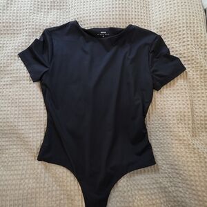 Hello Molly Black Short Sleeve Bodysuit
